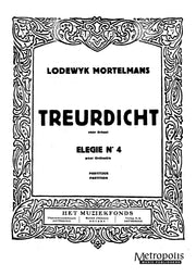 Mortelmans - Treurdicht - Elegie nr. 4 (Full Score) - OR4646AEM