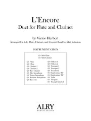 Herbert (arr. Johnston) - L'Encore for Flute, Clarinet and Concert Band - FB107