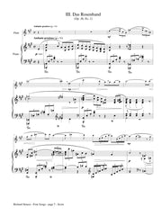 Strauss (arr. Walker) - Four Songs (Flute and Piano) - FP104