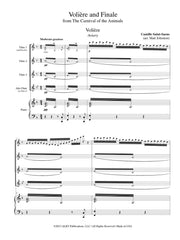 Saint-Saens (arr. Johnston) - Voliere and Finale from The Carnival of the Animals for Flute Quartet and Piano - FQP101