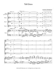 McMichael - Tall Grass (Four Flutes and Piano) - FQP46