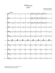 Chabrier (arr. Ben-Meir) - Habanera (Flute Orchestra) - MEG137