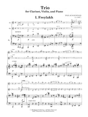 Schoenfeld - Trio for Clarinet, Violin and Piano (Piano Score and Parts) - MIG10