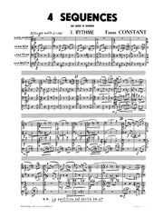 Constant - 4 Sequences for Saxophone Quartet - SQ4591EM