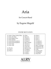 Magalif - Aria (Concert Band) - WE04