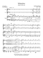 Andersen (ed. Monroe) - Scherzino, Op. 55, No. 6 for Two Flutes and Piano - 2FP-A2