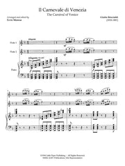 Briccialdi (ed. Monroe) - Il Carnevale de Venezia for Two Flutes and Piano - 2FP-B1