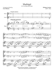 Gaubert (arr. Monroe) - Madrigal for Two Flutes and Piano - 2FP-G1