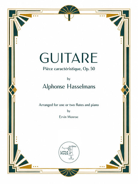 Hasselmans (arr. Monroe) - Guitare for One or Two Flutes and Piano - 2FP-H3