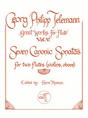 Telemann (ed. Monroe) - Seven Canonic Sonatas for Two Flutes - 2F-T1