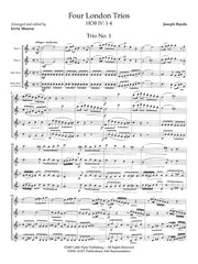 Haydn (arr. Monroe) - Four London Trios for Flute Trio (or Flute Choir) - 3F-H1