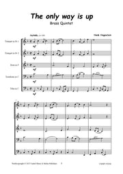 Hogestein - The Only Way Is Up for Brass Quintet - BR250206UMMP
