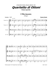 Raule - Quartetto di Ottoni for Brass Quartet - BRE125039DMP