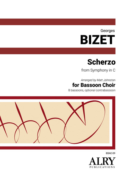 Bizet (arr. Johnston) - Scherzo from Symphony in C for Bassoon Choir - BSNC09