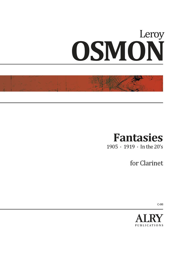 Osmon - Fantasies for Clarinet - C08