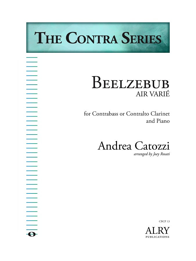 Catozzi (arr. Rosati) - Beelzebub for Contra Clarinet and Piano - CBCP13
