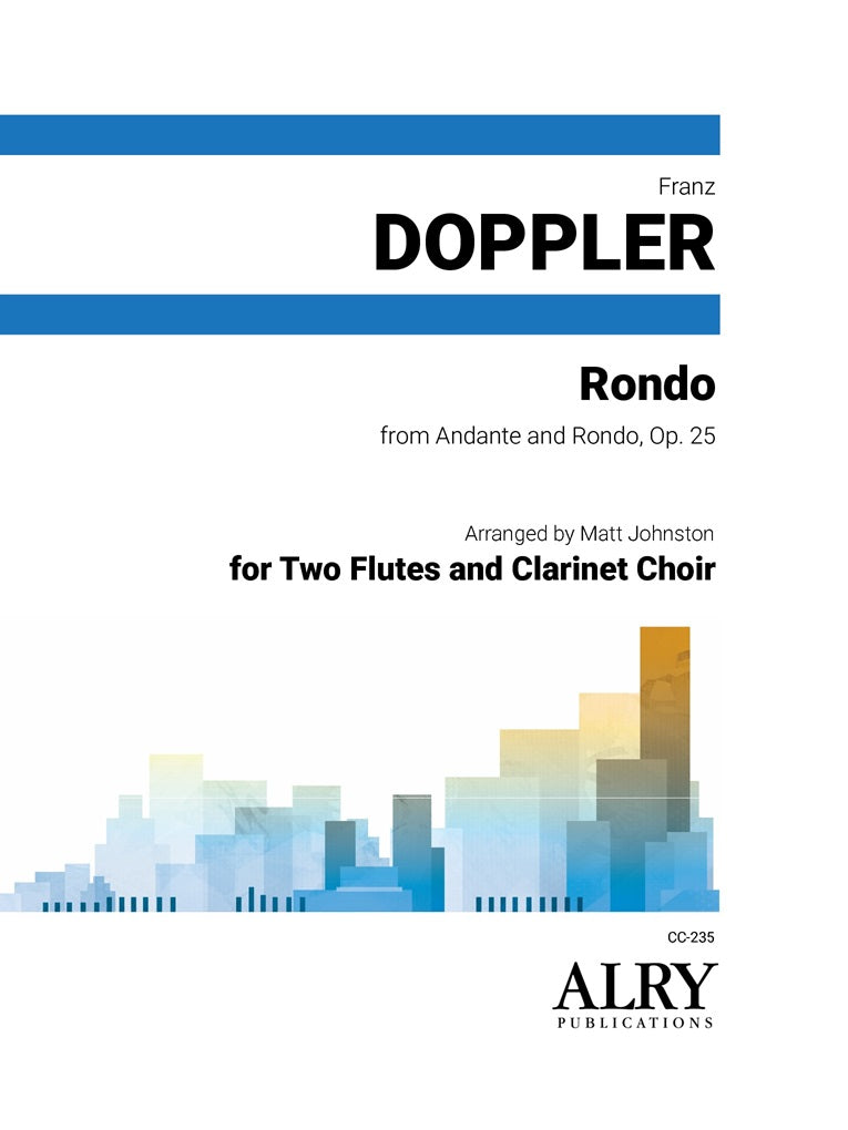 Doppler (arr. Johnston) - Rondo, Op. 25 for Two Flutes and Clarinet Choir - CC235