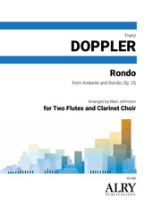 Doppler (arr. Johnston) - Rondo, Op. 25 for Two Flutes and Clarinet Choir - CC235