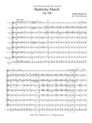 Strauss, Sr. (arr. Johnston) - Radetzky March for Clarinet Choir - CC348