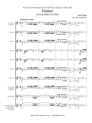 Dukas (arr. Johnston) - Fanfare pour preceder La Peri for Clarinet Choir - CC428