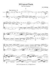 Guthridge - 10 Concert Duets for Two Clarinets - CD04