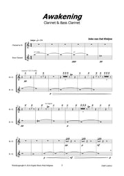 van Dal-Kleijne - Awakening for Clarinet and Bass Clarinet - CD126042DM