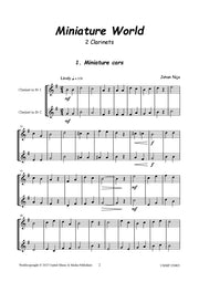Nijs - Miniature World for Two Clarinets - CD250805UMMP