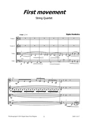 Hoekstra - First Movement for String Quartet - CM110117DMP