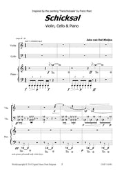 van Dal-Kleijne - Schicksal for Violin, Cello, and Piano - CM116081DMP