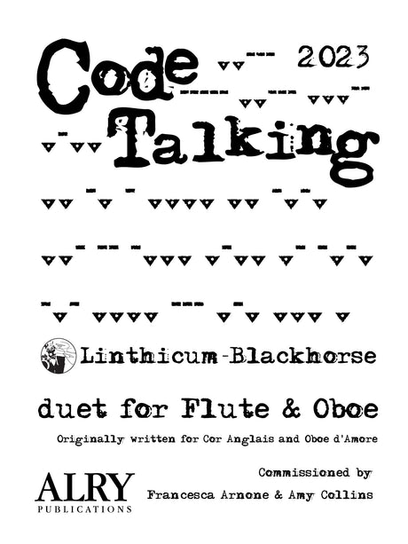 Linthicum-Blackhorse - Code Talking for Flute and Oboe - CM237