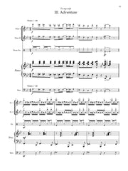 Magalif - Stylish Suite for Two Flutes, Piano, Bass and Drum Set - CM244