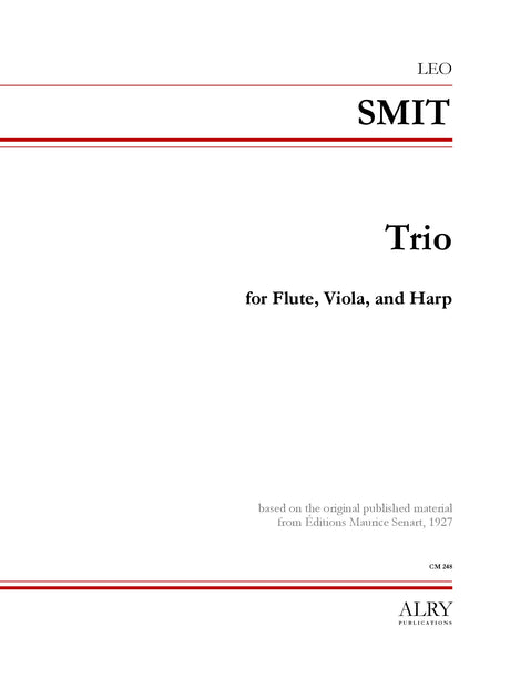 Smit - Trio for Flute, Viola, and Harp - CM248