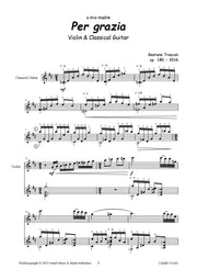 Troccoli - Per Grazia for Violin and Guitar - CM251003UMMP