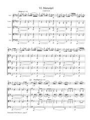 Bartok (arr. Manijak) - Romanian Folk Dances for Flute and String Quartet - CM295
