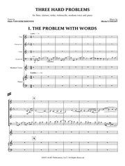 Lysight/Van Kerckhoven - Three Hard Problems for Chamber Ensemble - CM299