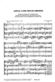 Westerlinck - Luchtige Etuden for Wind Quartet - CM6104EM