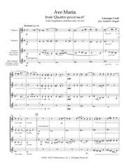 Verdi (arr. Seigel) - Ave Maria for Clarinet Quartet - CQ38