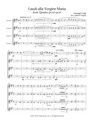 Verdi (arr. Seigel) - Laudi alla Vergine Maria for Clarinet Quartet - CQ39
