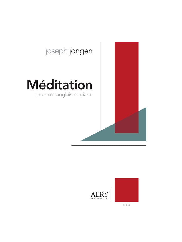 Jongen - Meditation for English Horn and Piano - EHP02