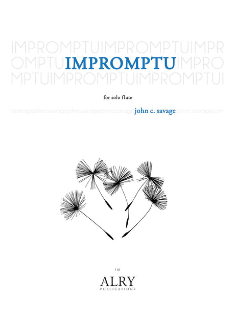 Savage - Impromptu for Solo Flute - F59