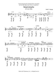 Savage - Impromptu for Solo Flute - F59