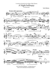Monroe - A Night Soliloquy for Solo Flute - FA-M4
