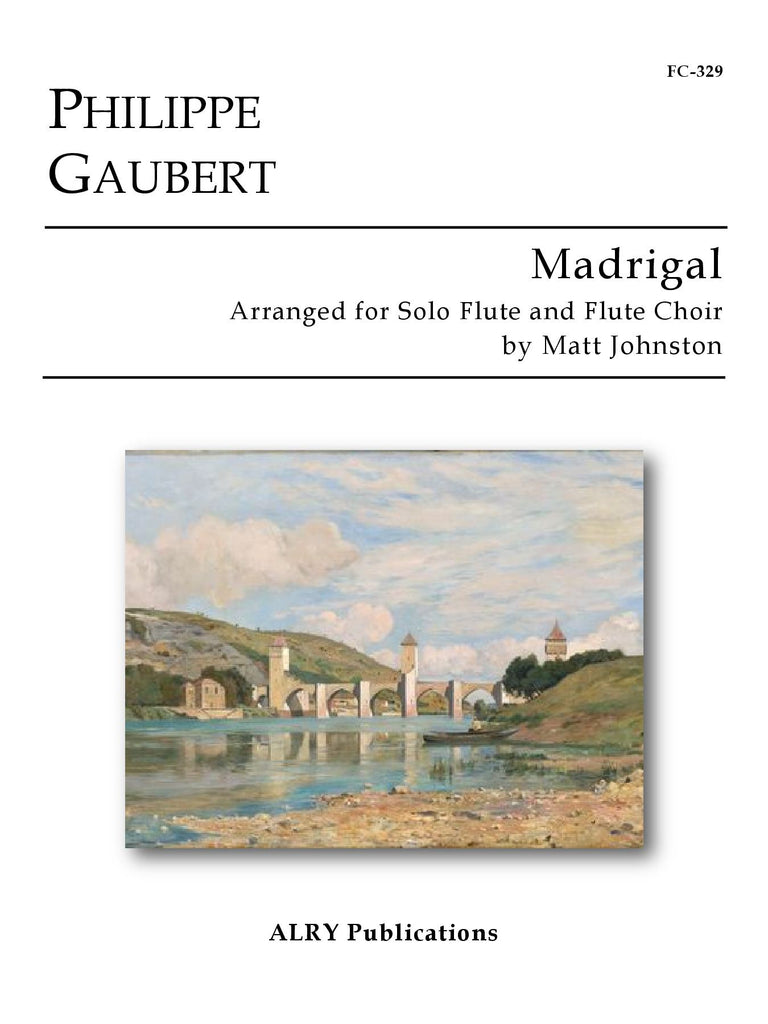 Gaubert (arr. Johnston) - Madrigal for Solo Flute and Flute Choir - FC329