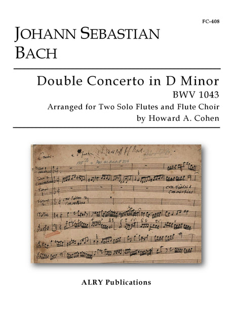 Bach (arr. Cohen) - Double Concerto for Two Solo Flutes and Flute Choir - FC408