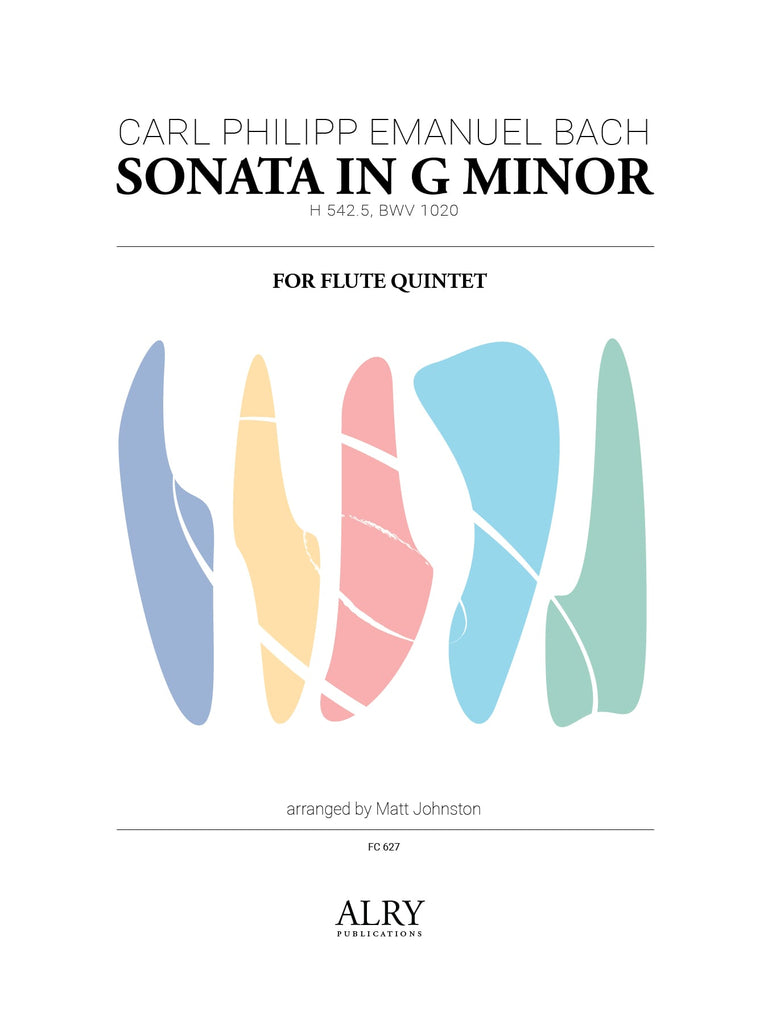 Bach (arr. Johnston) - Sonata in G Minor, BWV 1020 for Flute Quintet - FC627