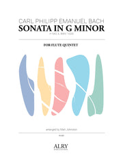 Bach (arr. Johnston) - Sonata in G Minor, BWV 1020 for Flute Quintet - FC627