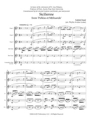 Faure (arr. Louke) - Sicilienne for Flute Choir - FC653