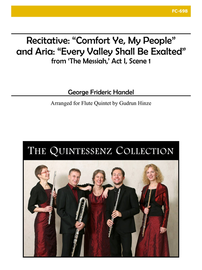 Handel (arr. Hinze) - Recitative and Aria from The Messiah for Flute Quintet - FC698