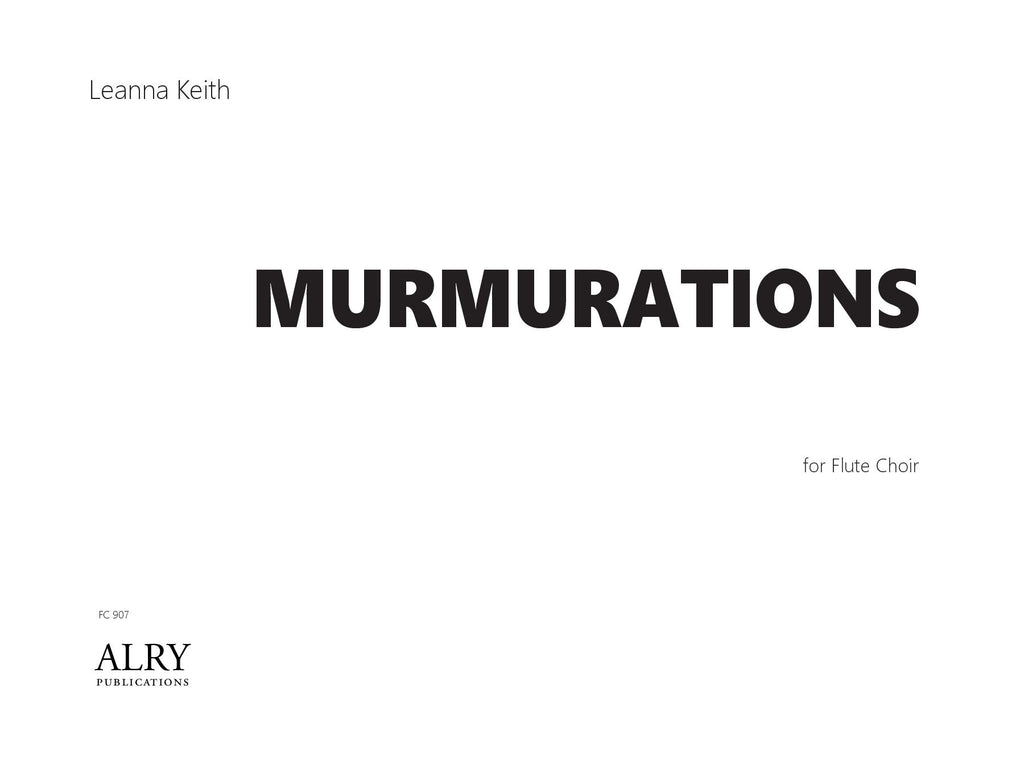 Keith - murmurations for Flute Choir - FC907