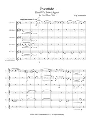 Kahkonen - Eventide for Low Flute Choir - FC915